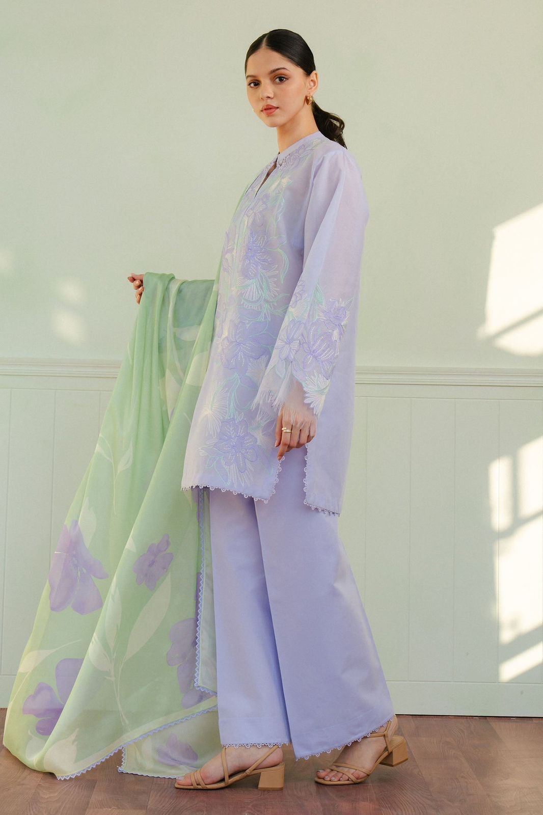 Zara Shahjahan – Embroidered Lawn 3PC – Summer Collection 2025 DW 508