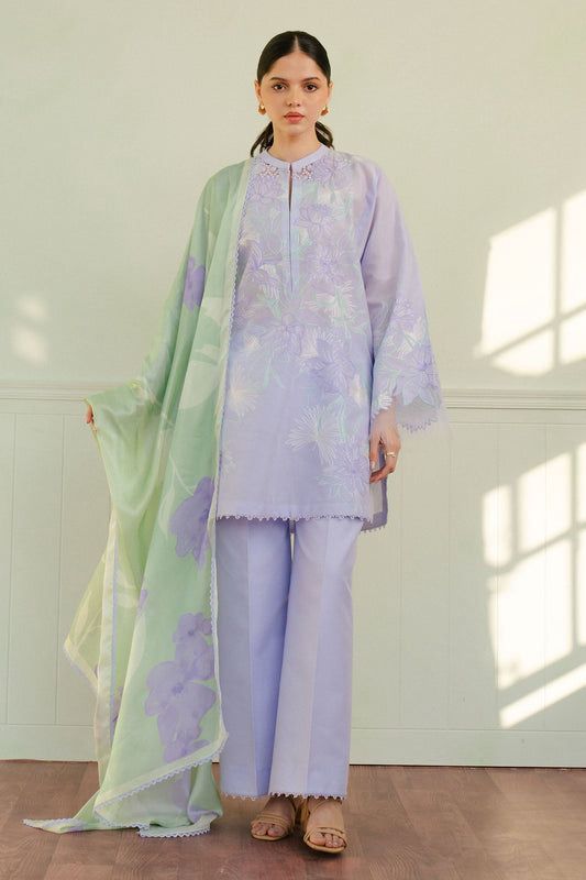 Zara Shahjahan – Embroidered Lawn 3PC – Summer Collection 2025 DW 508