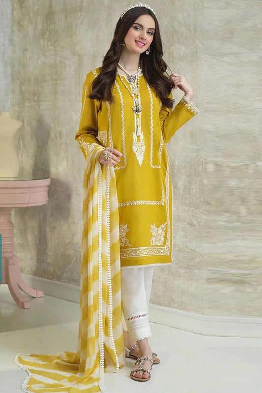 Zara Shahjahan – Embroidered Lawn 3PC – Summer Collection 2025 DW 509