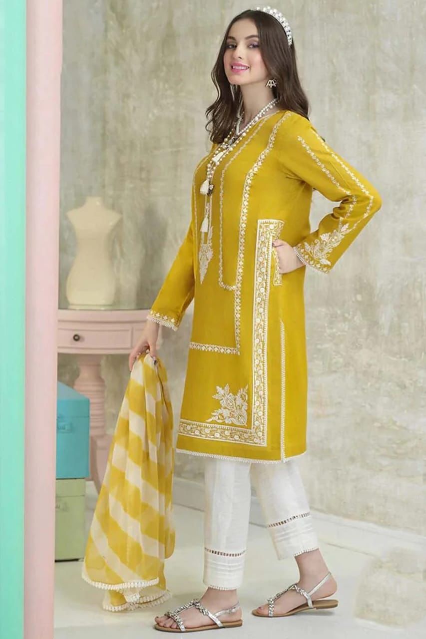 Zara Shahjahan – Embroidered Lawn 3PC – Summer Collection 2025 DW 509