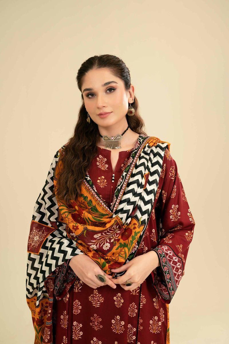 Zara Shahjahan – Embroidered Lawn 3PC – Summer Collection 2025 DW 510