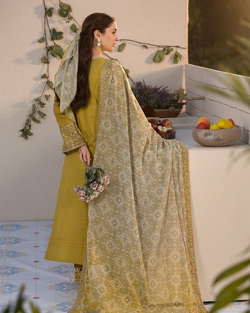 Zara Shahjahan – Embroidered Lawn 3PC – Summer Collection 2025 DW 510