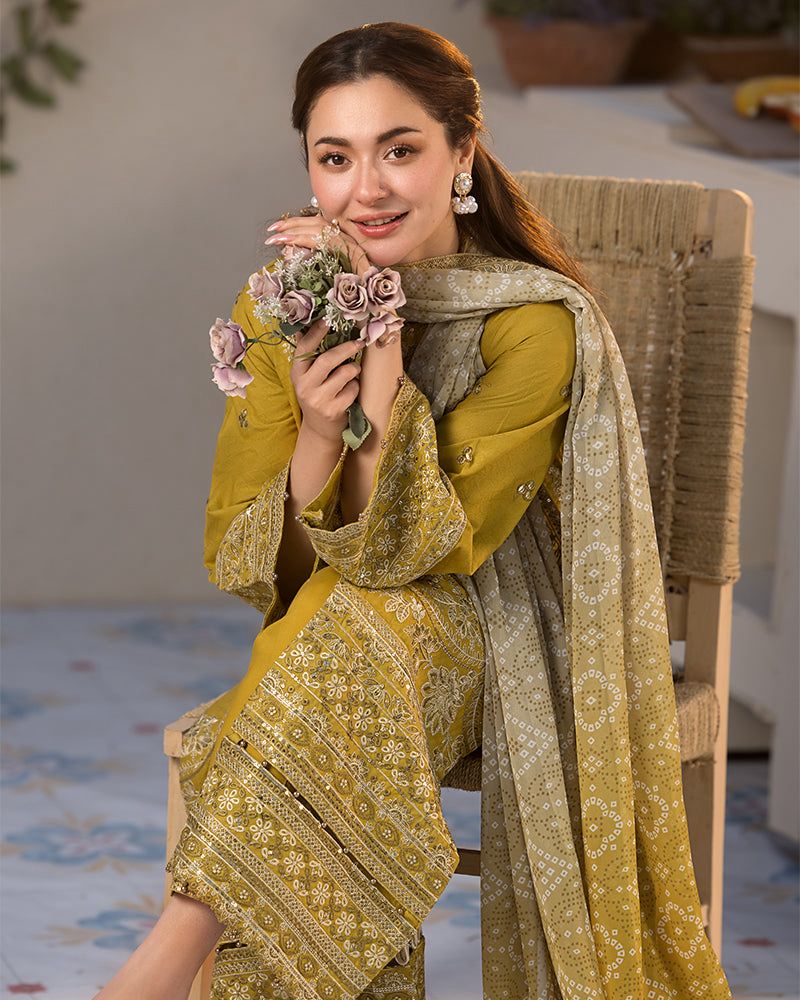 Zara Shahjahan – Embroidered Lawn 3PC – Summer Collection 2025 DW 510