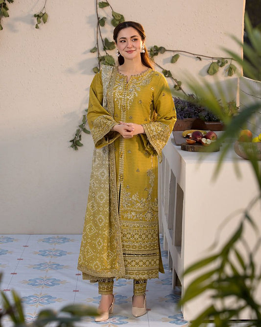 Zara Shahjahan – Embroidered Lawn 3PC – Summer Collection 2025 DW 510