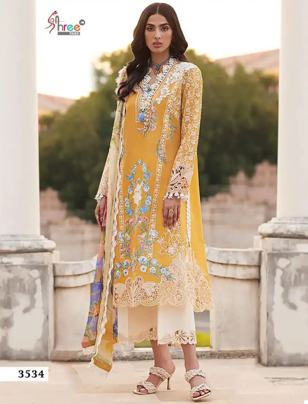 Zara Shahjahan – Embroidered Lawn 3PC – Summer Collection 2025 dw 459